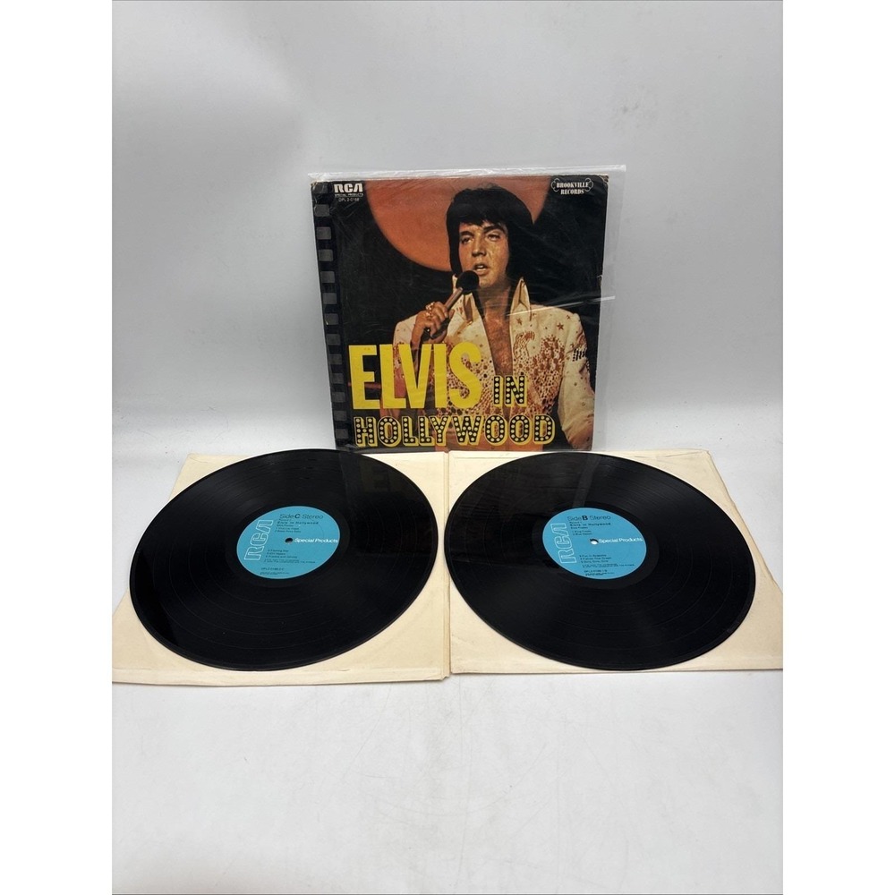 Elvis In Hollywood-Double Vinyl LP + Booklet, Special TV Edition Photo Album VG+